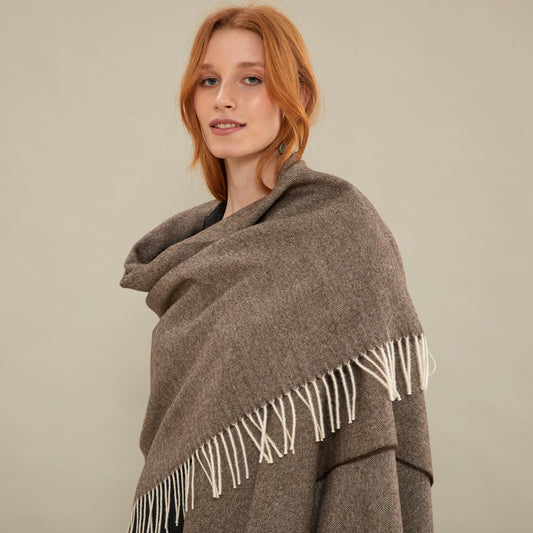 Dagne Travel Blanket | 100% Baby Alpaca