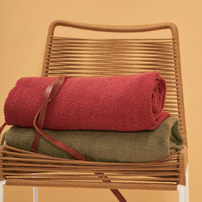 Couverture Nicolasa Vert| 100% bébé lama