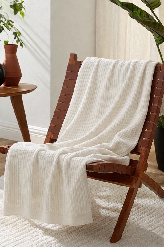 Lara Baby Blanket | 55% Cotton, 25% Llama, 15% Merino Wool, 5% Polyamide