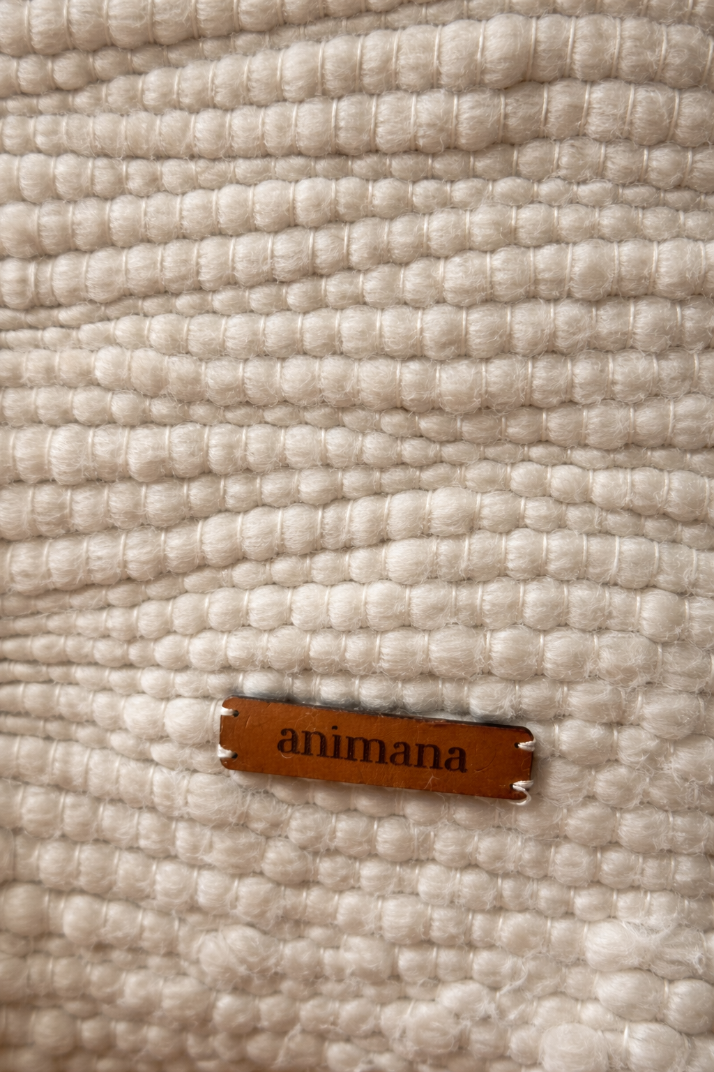 Plaid Duflo naturel sans franges | 100 % laine mérinos