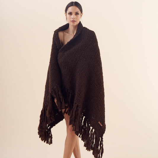 Delicia Blanket Brown | 100% Merino Wool