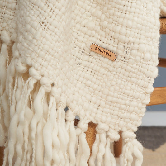 Delicia Blanket Natural | 100% Merino Wool